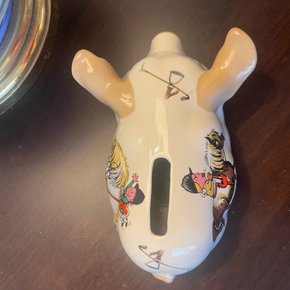 Vintage Szeiler 1967 Norman Thelwell Piggy Bank Cute Collectible Horses Riding - Picture 5 of 8